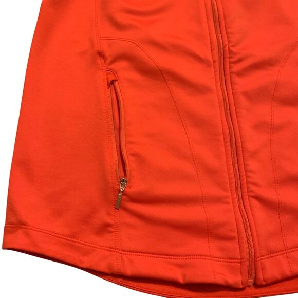 Straight Down Womens XL Orange Black Full Zip Jacket Golf Tennis Pickle Ball - Picture 11 of 16